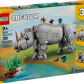 LEGO - 31171 - Creator - Wild Animals: Majestic Rhino with Birds - H